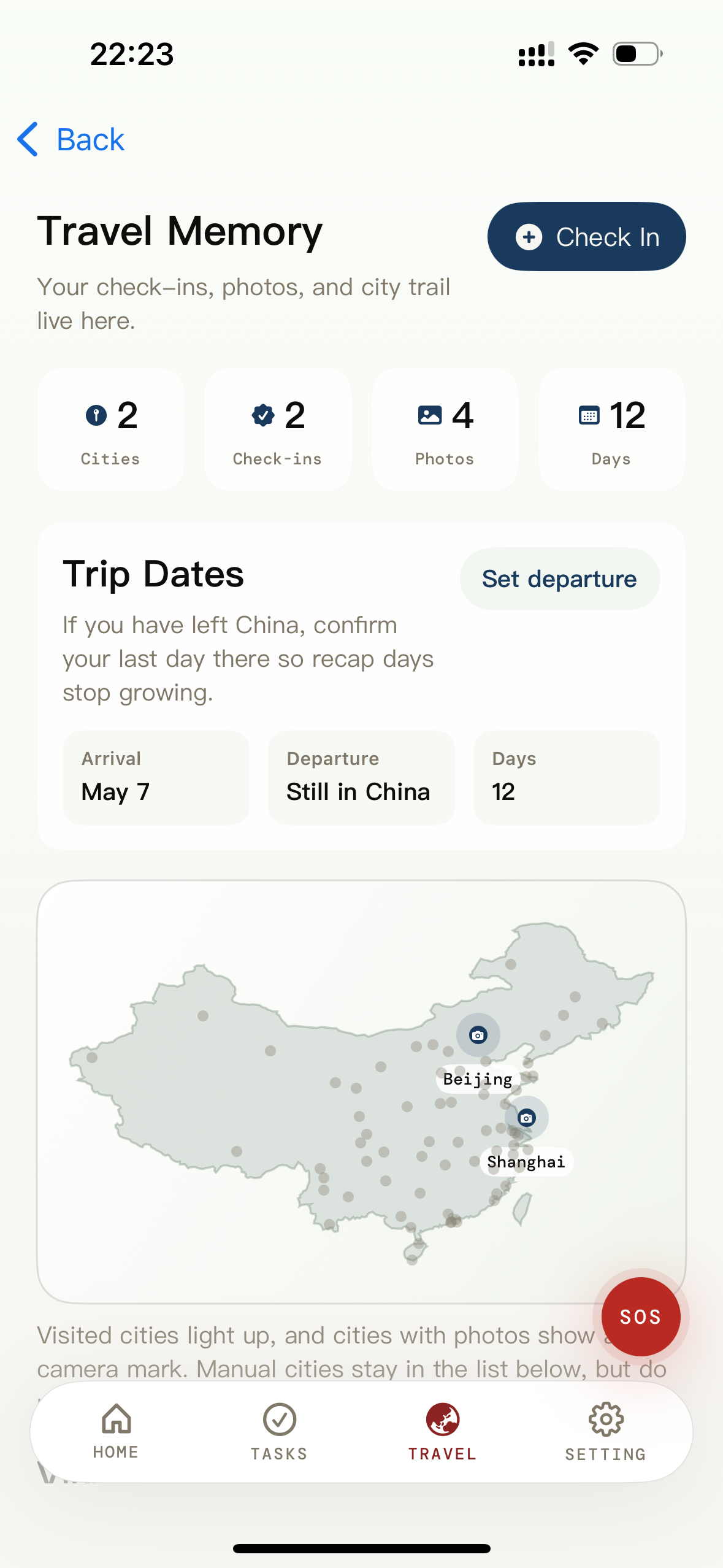 China Ready Travel journey and city memory tracker screenshot